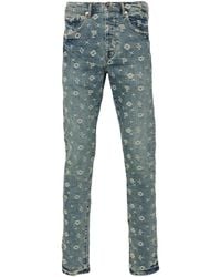 Purple Brand - Embroidered-logo Skinny Jeans - Lyst