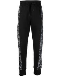 Versace - Logo-couture Cotton Track Pant - Lyst