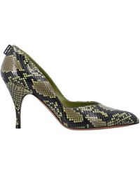 Miu Miu - 85Mm Pointed Snake-Effect Court Shoes - Lyst