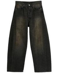 Ssstein - Deformation Wide-Leg Jeans - Lyst