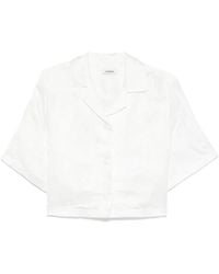Sandro - Chemise Crop À Fleurs En Jacquard - Lyst