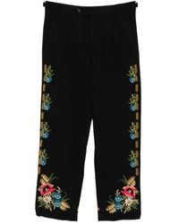 Bode - Hose Mit Blumenprint - Lyst