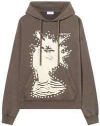Off-White c/o Virgil Abloh - Graphic-Print Drawstring Hoodie - Lyst