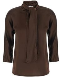Jucca - Pussy-Bow Long-Sleeve Blouse - Lyst