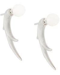 Shaun Leane - Sterling Cherry Blossom Pearl Talon Earrings - Lyst