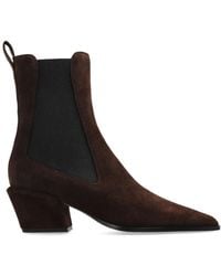 Paris Texas - Spitze Stiefel mit Blockabsatz - Lyst