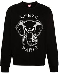 KENZO - Felpa con ricamo Elephant - Lyst