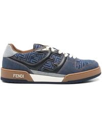 Fendi - Baskets Match En Cuir - Lyst