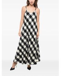 Woolrich - Checked Flared Maxi Dress - Lyst