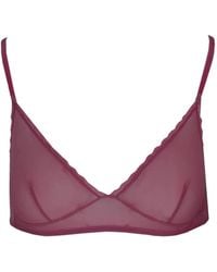 Laura Urbinati - Soutien-Gorge À Bords Festonnés Et Effets De Transparence - Lyst