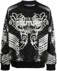 Versace Jeans Couture - Space Couture Long-Sleeve Sweatshirt - Lyst