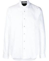 Philipp Plein - Long-Sleeve Linen Shirt - Lyst
