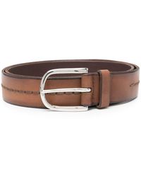 Orciani - Stitch-detail Leather Belt - Lyst