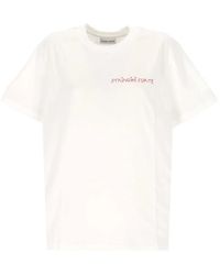 Maison Labiche - Embroidered-Slogan T-Shirt - Lyst
