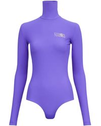 MM6 by Maison Martin Margiela - Body Con Grafica Numerica - Lyst