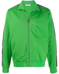 Givenchy Logo Tape Zip-up Sweatshirt - Green