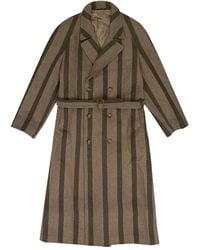 Aimé Leon Dore - Double-Breasted Striped Wool Coat - Lyst
