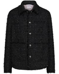 Thom Browne - Veste En Tweed À Bords Francs - Lyst