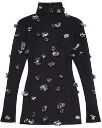 Blumarine - Mini-Jurk Verfraaid Met Bloemen - Lyst
