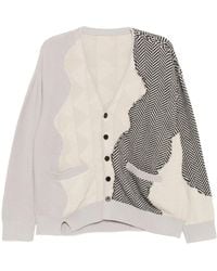 CROQUIS - Cardigan Con Effetto Jacquard - Lyst