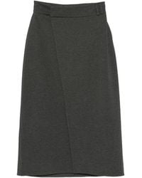 Alpha Studio - Wrap-Style Midi Skirt - Lyst