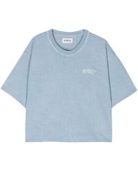 Autry - Cropped Cotton T-shirt - Lyst