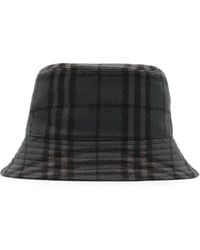 Burberry - Reversible Check Wool Bucket Hat - Lyst