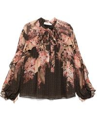 Zimmermann - Illuminate Flutter ブラウス - Lyst