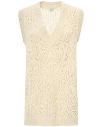 Malo - Open-Knit V-Neck Vest - Lyst