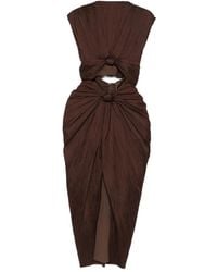 Cult Gaia - Abito Midi Plissettato Inaya - Lyst