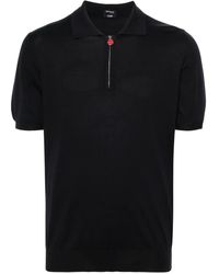 Kiton - Fine-Ribbed Cotton Polo Shirt - Lyst