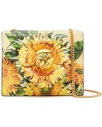 Oscar de la Renta - Tro Floral-print Leather Mini Bag - Lyst