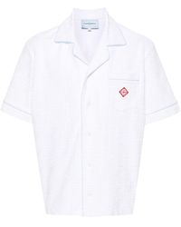 Casablancabrand - Frottee-Hemd mit Monogramm - Lyst