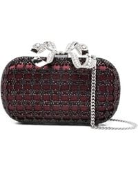 Self-Portrait - Crystal-Embellished Clutch Bag - Lyst