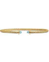 David Yurman - Micro Cablespira Flex Bracelet - Lyst