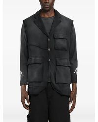 Massimo Sabbadin - Washed-Finish Cargo Vest - Lyst