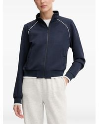 Guess - Zip-Up Textured Sweatshirt - Lyst