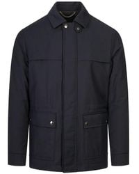 Canali - Giacca Con Chiusura Nascosta - Lyst