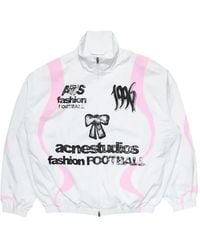 Acne Studios - Giacca Tecnica Con Logo - Lyst