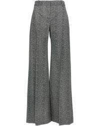 Ermanno Scervino - Herringbone Patterned Viscose Trousers - Lyst
