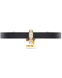 Elisabetta Franchi - Jewell-Embelished Logo Choker Necklace - Lyst
