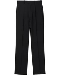 Burberry - Straight-leg Wool Tailored Trousers - Lyst