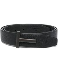 Tom Ford - Cinturón Con Hebilla Del Logo - Lyst