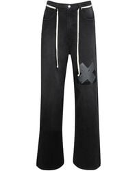 RRR123 - New Rose Denim Jeans Met Grafische Print - Lyst