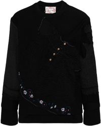 By Walid - Embroidered Patchwork Sweatshirt - Lyst