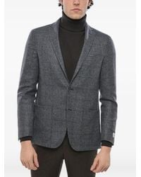 Corneliani - Check-Pattern Wool Blazer - Lyst