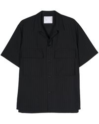 Sacai - Pinstriped Poplin Shirt - Lyst