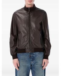 S.W.O.R.D - Zip-Fastening Leather Jacket - Lyst