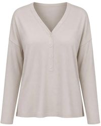 Kangra - Button-Fastening Dropped-Shoulder Sweater - Lyst