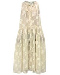 EPINGLER - Floral-Pattern Halter Midi Dress - Lyst